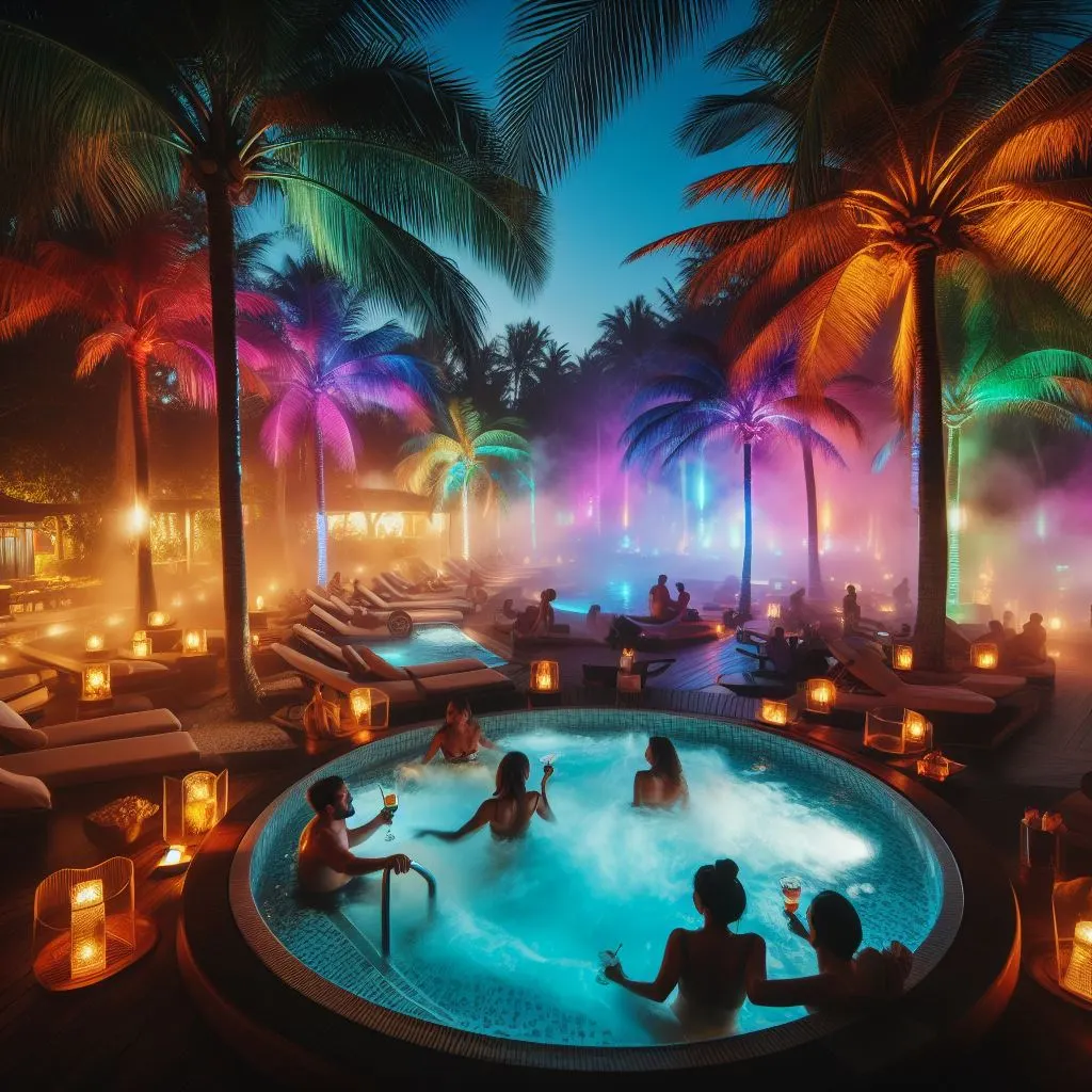 illuminate outdoor hot tub