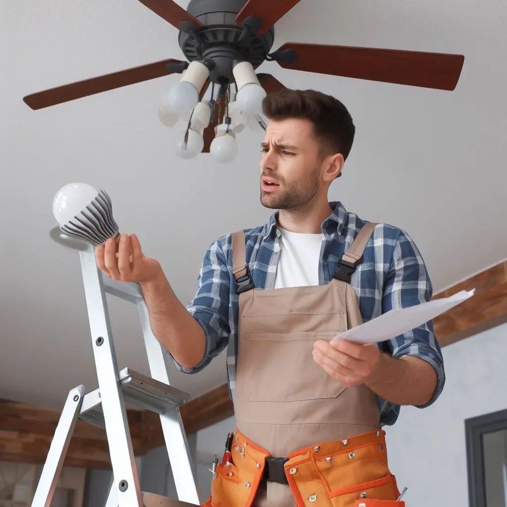 led bulbs not working in ceiling fan