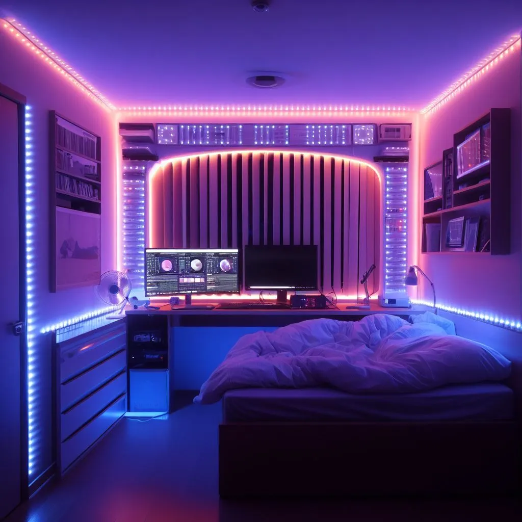 are led strip lights allowed in dorms